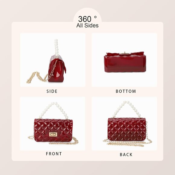 Trendy Jelly Silicone Mini Crossbody Bag for Teenage Girls - Must-Have Accessory - Picture 5 of 6